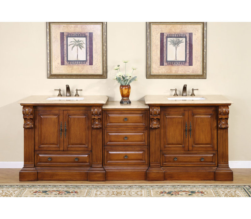Ensemble de meuble-lavabo double 95 po Tonquin