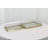 Stainless Steel Metal Geometric Decor Gold Tray with Wire Rod Frame and Mirrored Glass Interior Set-304918373