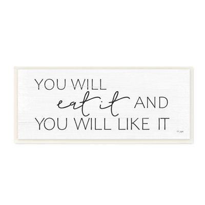 " Eat & Like It Rustic Kitchen Phrase Sign " by Jaxn Blvd.