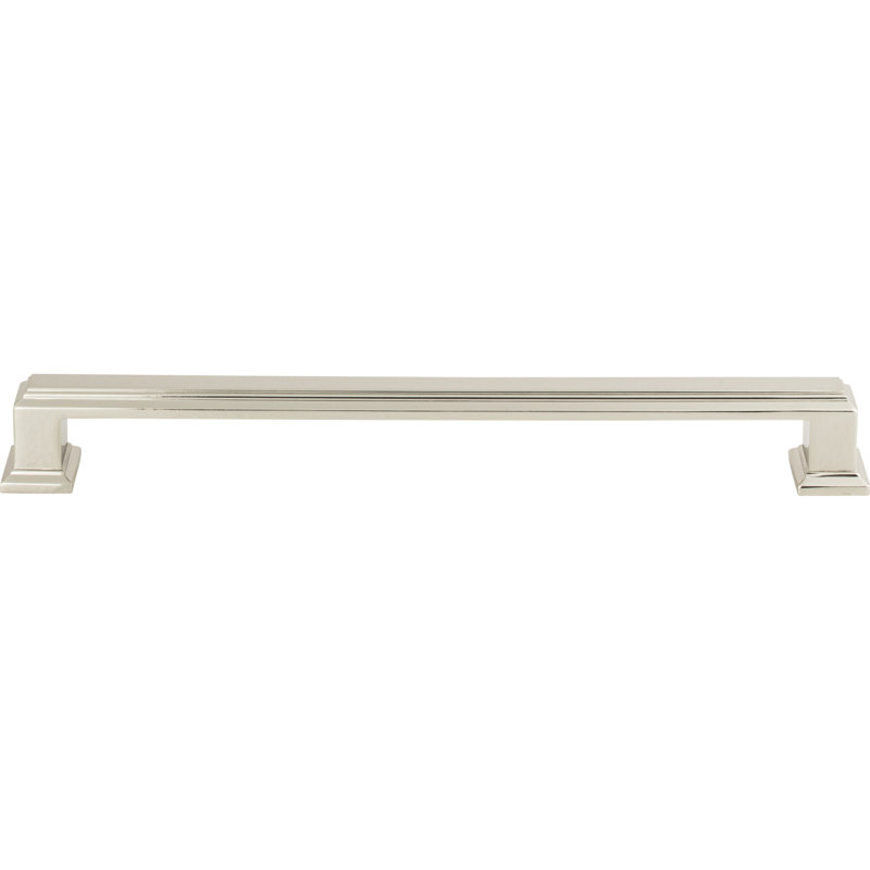 Sutton Place 7.5625" Center to Center Bar Pull, Polished Nickel