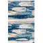 Tapis bleu marine / ivoire à motif abstrait Araya-1879882861