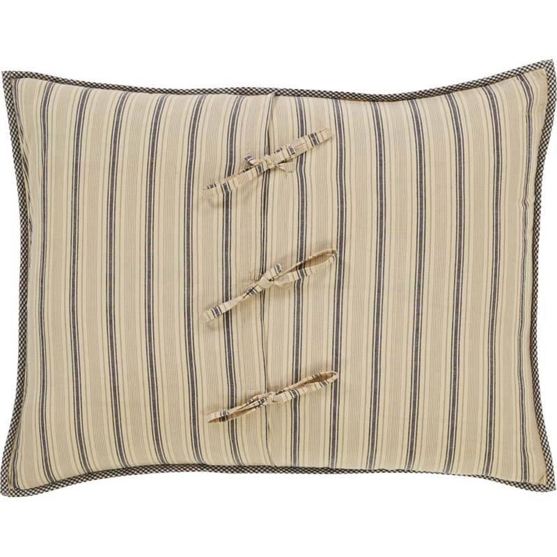 Sawyer Mill Charcoal Patchwork Cotton Standard Sham
