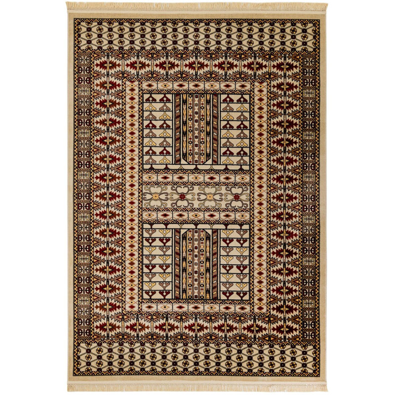 Tapis beige Aucun, Rectangle 7 pi 1 po x 10 pi