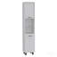 Garde-manger, quatre pieds, trois tablettes intérieures, deux tablettes, deux armoires - blanc-129455957