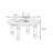Modern Black Solid Manufactured Wood Round Coffee Table