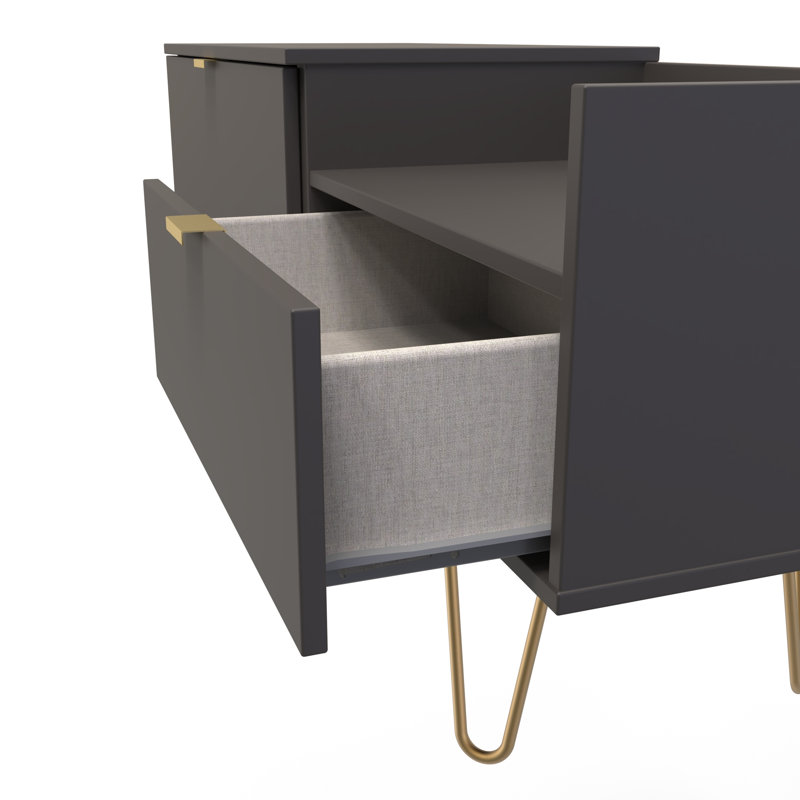 Taeyah TV Console Unit, Grey
