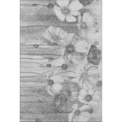 Premium Machine Washable Prisco Gray Rug