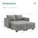 Manusite Convertible Modular Sectional Couch With Reversible Storage Chaise