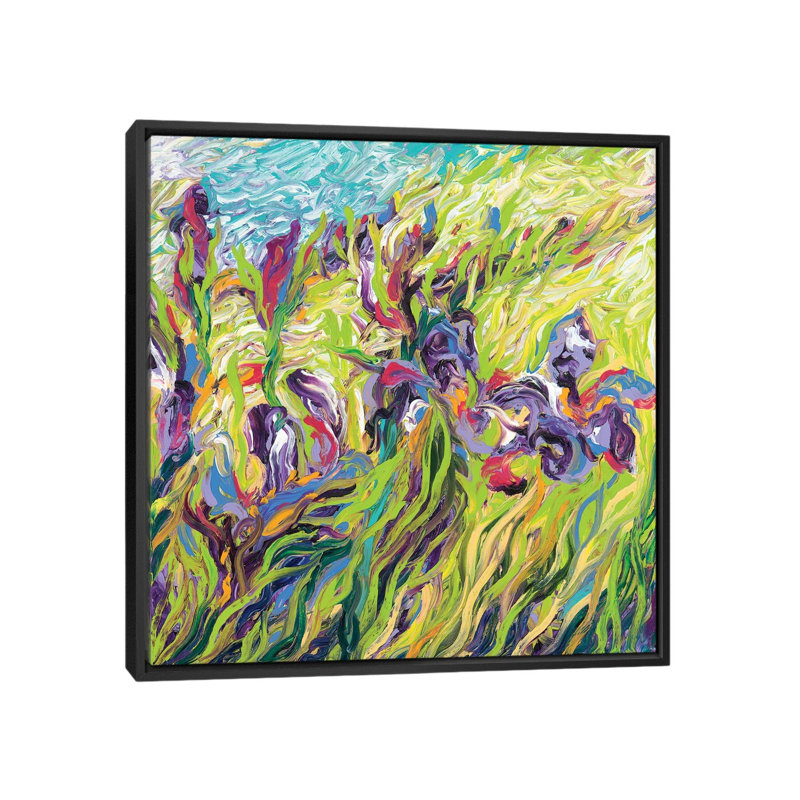 «Iris Scott» par Iris Scott - reproduction d'art sur toile, H 18 po x l 18 po x P 1,5 po, Toile avec cadre noir, Pas de tapis