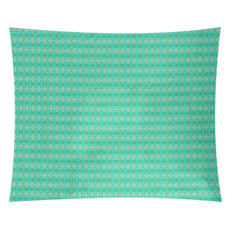 Tapisserie «Avicia Lined Diamonds» par Katelyn Elizabeth, H 27,5 po x l 37,5 po, Intérieur
