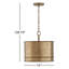 Luminaire suspendu tambour 1 lumière Fintan
