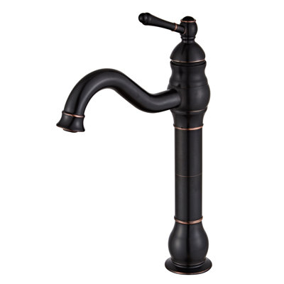Single-Hole Single-handle Bathroom Faucet with Drain Assembly