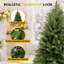 Sapin de Noël artificiel traditionnel avec base en métal durable et sapin réaliste-211626565