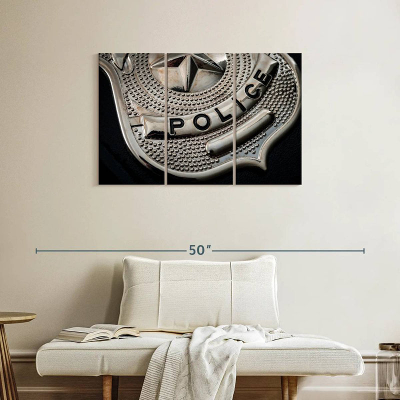 Lelar Policeman Badge, 24" H x 38" W