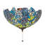 16" Wide Tiffany Wisteria Fan Light Fixture