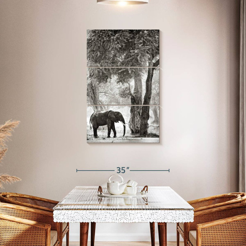 Brampt Wandering Elephant, 65" H x 42" W