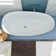59.06" L X 29.92" W X 22.05" H Matte White Freestanding Solid Surface  Bathtub SWBT48-5930