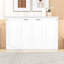 Lit escamotable, pliable dans une élégante armoire blanche-1379446705-1379446703