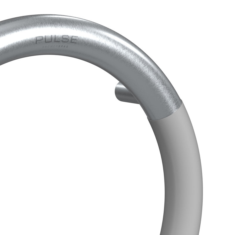 Ergo ValveBar ergonomique Soft Grip 32 mm de diamètre, conforme à l'ADA, capacité de poids de 300 lb, Nickel brossé