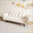 57 Inch Beige Sofa With Soft Cushions And Two Armrests, For Small Spaces And Enhanced Comfort-152135765