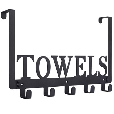 Over The Door Hooks, Towel Holder for Bathroom, Door Mount Towel Rack