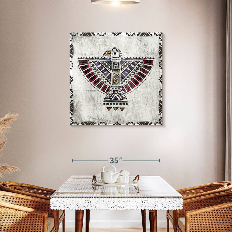 Lelar Native American Pattern, 36" H x 36" W