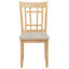 Ensemble de chaises de salle à manger en bois de chêne clair Davis (ensemble de 2)