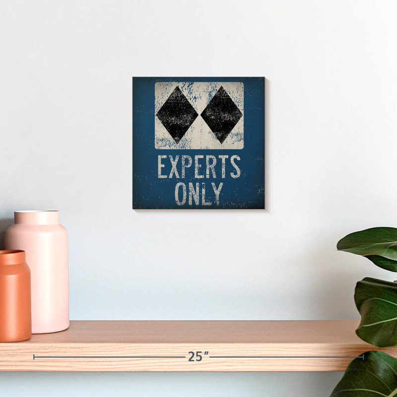 Tergel Experts Only Blue Square, 10" H x 10" W