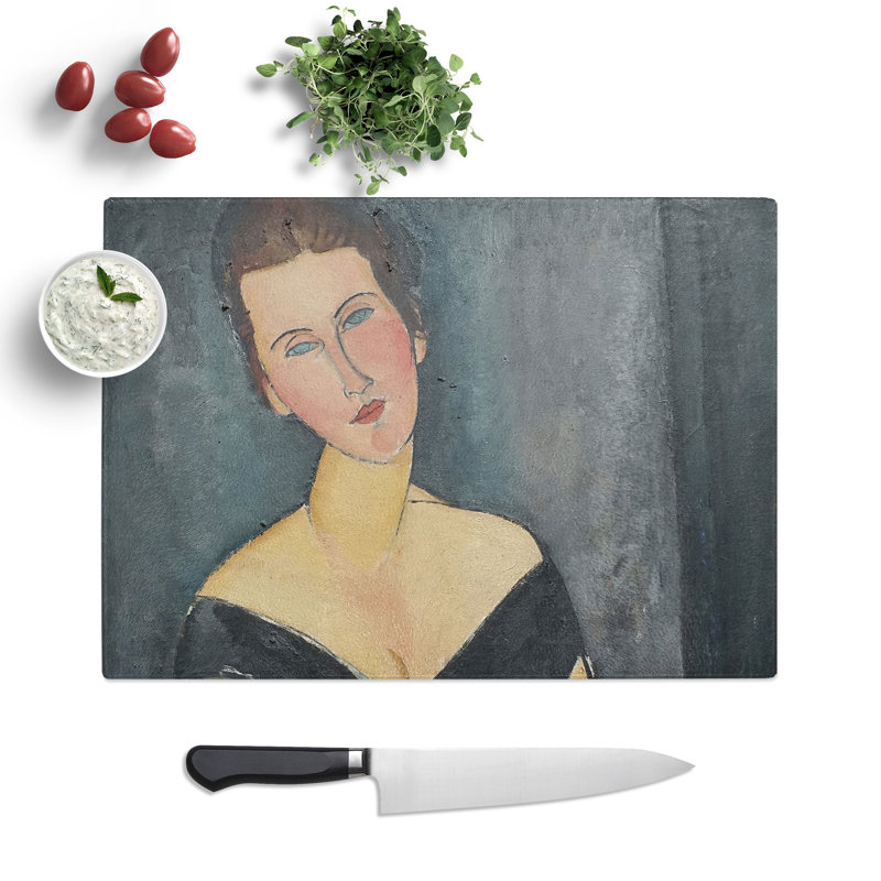 Madame Muyden by Amedeo Modigliani Chopping Board, 0.4cm H x 28.5cm W x 39cm L
