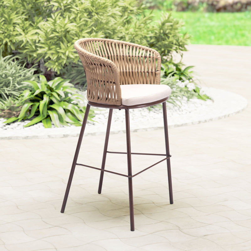 Tabouret de bar Clarese (ensemble de 2), Naturel