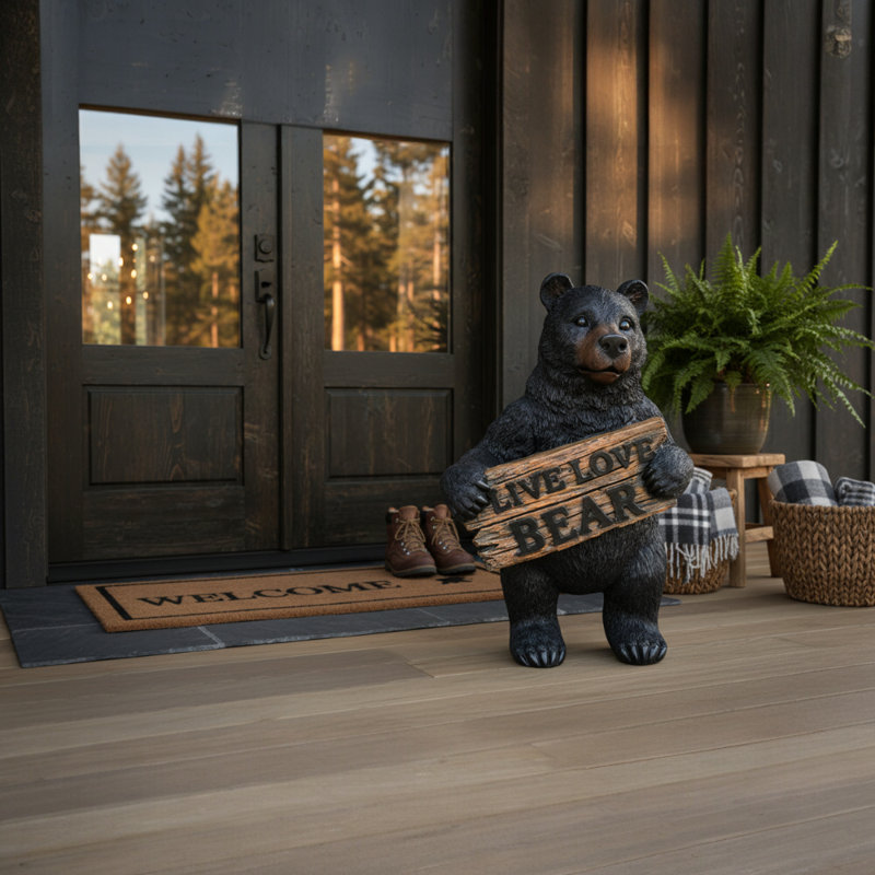Figurine décorative Live Love Bear Woodland