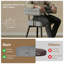 Chaise de salle à manger rembourrée Boucle avec siège pivotant (ensemble de 2)-1303666376