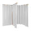Tomishige Hanging Room Divider with Privacy Curtain-1018772884
