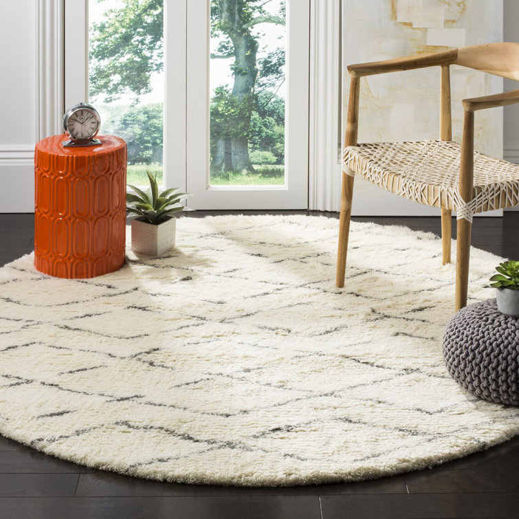 Aderhold Hand-Tufted Wool/Cotton Rug in Beige