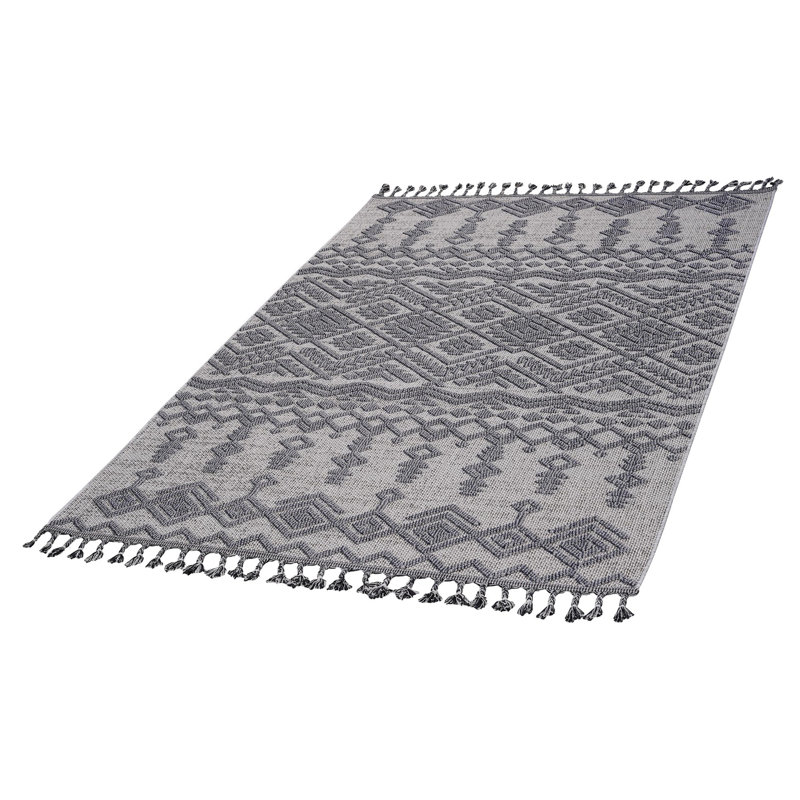 Traditional Indoor/Outdoor Area Rug, Rectangle 7'9" x 10'