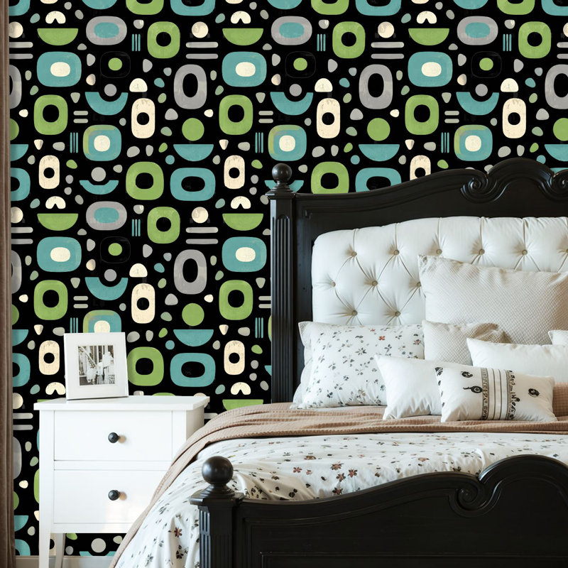 Papier peint adhésif Mid-Century Mid-Century, L 117,6 po x l 22,8 po