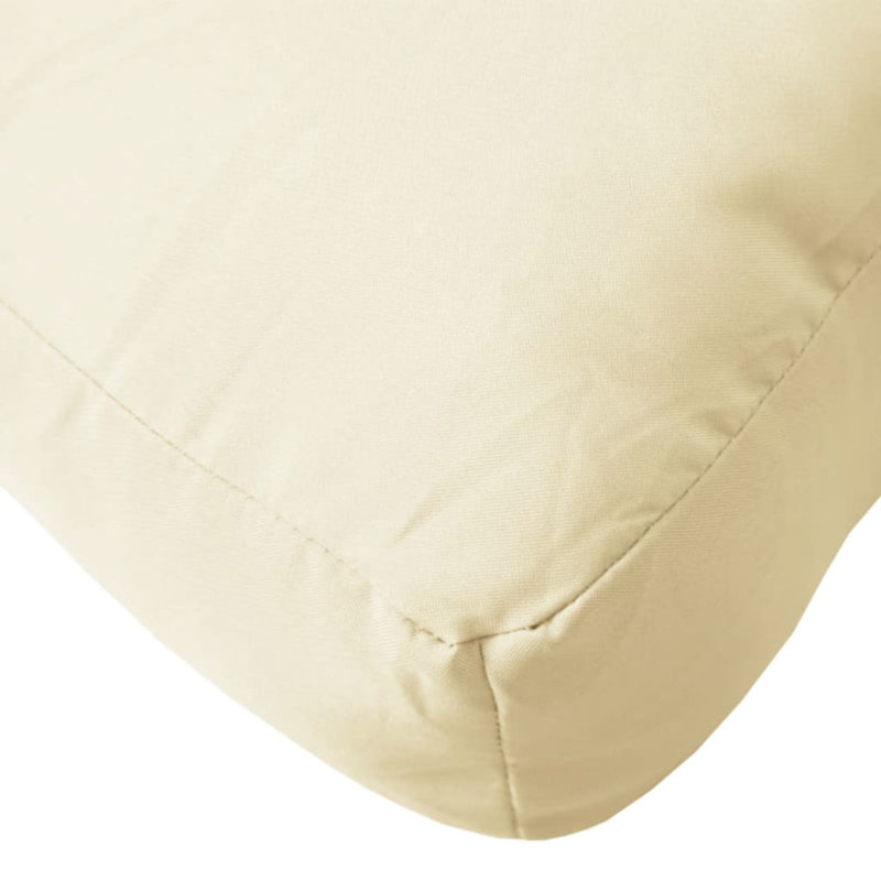 vidaXL Pallet Cushion Cream 31.5"x15.7"x4.7" Fabric, Cream, 31.5" H x 15.7" W x 4.7" D