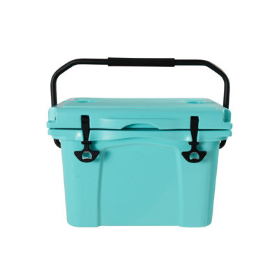 25QT Rotomolded Hard Cooler, Portable Insulated Ice Chest with Bottle Opener Cup Holder, 5-7 Days Ice Retention for Camping Fishing Beach Outdoor Travel