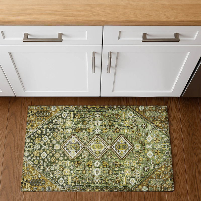 Tapis aztèque lavable à la machine de qualité supérieure AMF1834 Ashington, Rectangle 1 pi 8 po x 2 pi 6 po