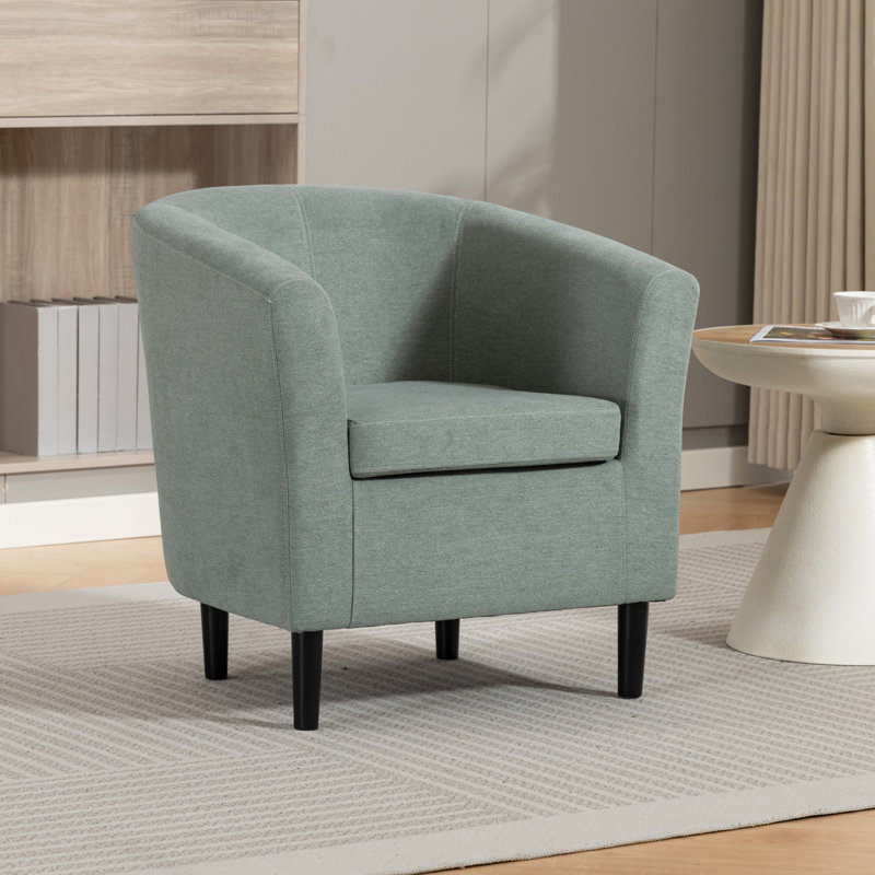 Upholstered Armchair, Duck Egg