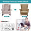 Housse pour fauteuil à oreilles 2 pièces Soft Stretch Soft-866080856