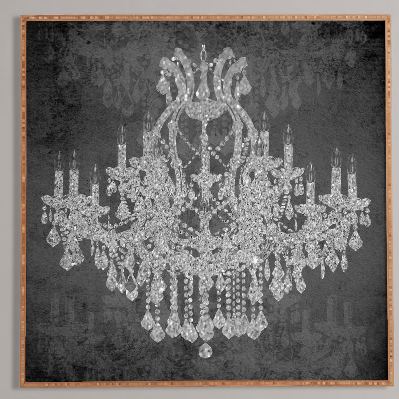 « lustre i », impression encadrée, H 30 po x l 30 po x P 1 po