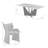 Arguelles Modern 7-Piece Dining Set With Upholstered Chairs And Tempered Glass Tabletop-955465191