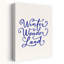 Winter Wonderland Script, fantaisiste, abstrait, paysage d'hiver contemporain, impression d'art mural-1040783528