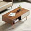 Table basse rectangulaire avec tiroir, table centrale