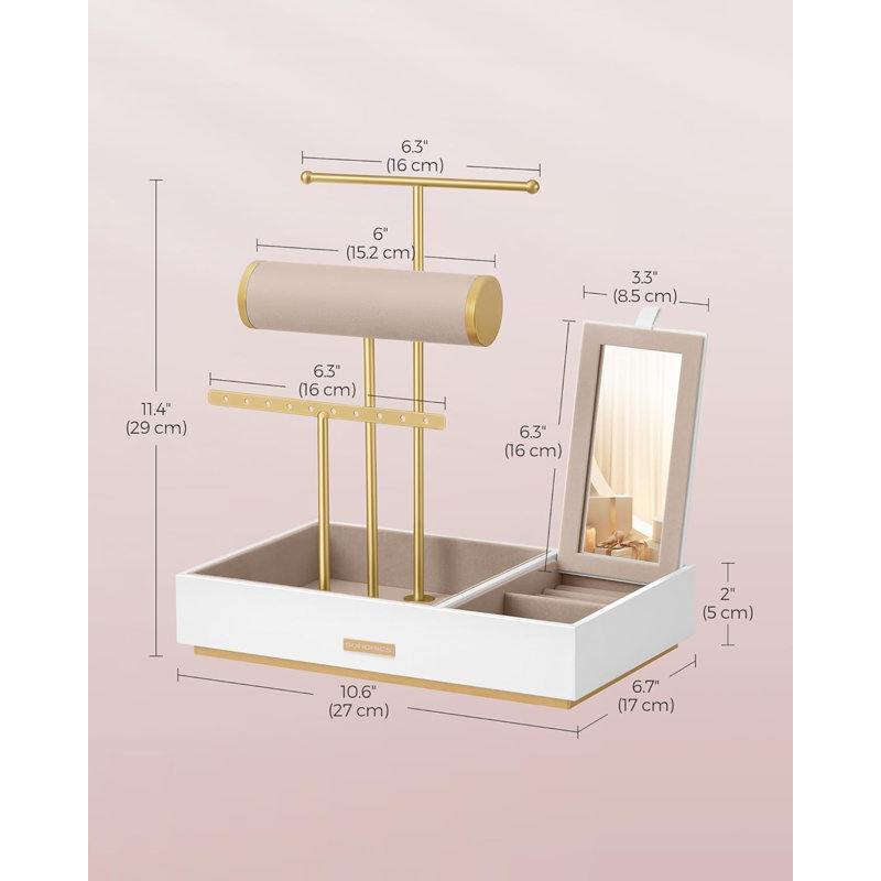 Jewellery Stand +, White