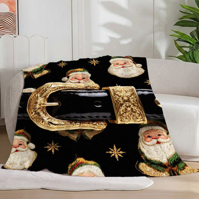 Couverture de Noël en forme de cerf de camion rétro 1Pc, couverture en flanelle fantaisiste des Fêtes, décor de scène d'hiver doux, ambiance festive douillette, pour canapé / lit / voyage, 30 x 40