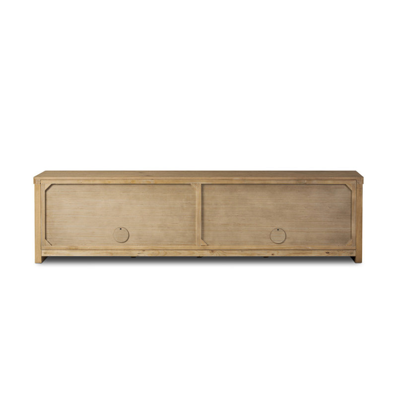 Laredo TV Stand - Smoked Black Veneer, Light Brown