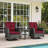 Mapleview Outdoor All-Weather 2-Person Wicker Conversation Set with Cushions for Patio, Porch, Garden-1100869405-1100869379