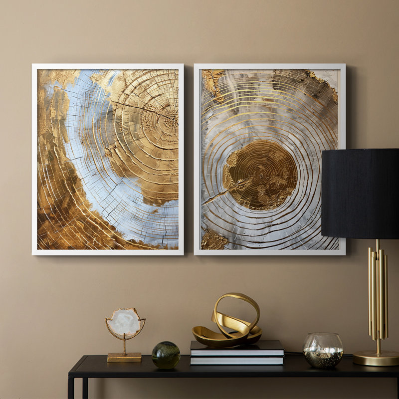 ABSTRACT Series Cxxvii - reproduction encadrée de qualité supérieure - prête à être accrochée - aucun clou requis - aucun clou requis